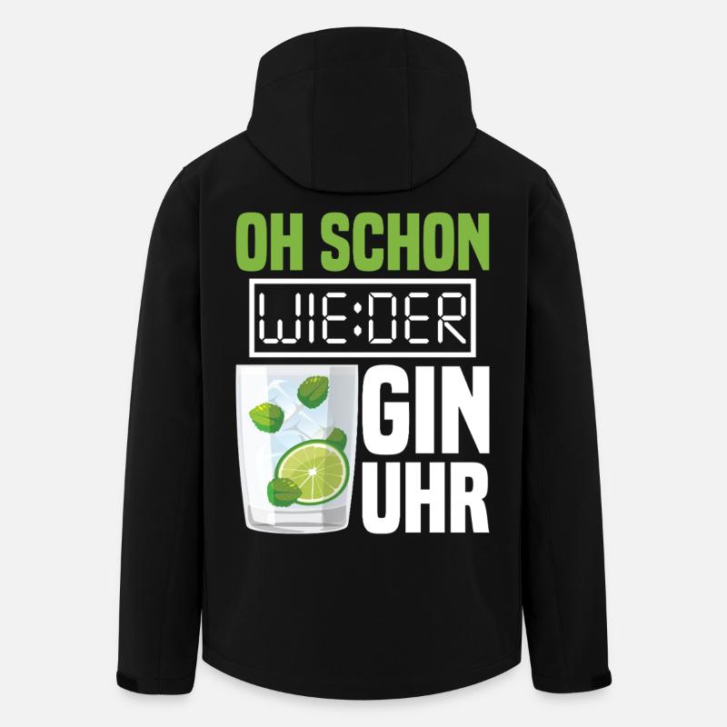 Gin Clock - Men’s Recycled Softshell Jacket by Stanley/Stella - black