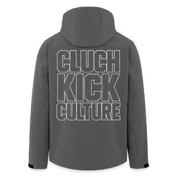 Cluch Kick Culture Drift Szene Design - Recycelte Männer Softshell-Jacke von Stanley/Stella - Schwarz - Hinten - AI Model Male 185 light (185cm)