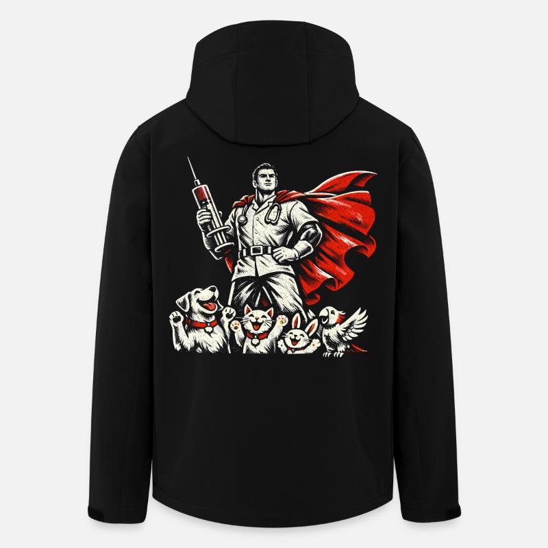 Tierarzt Tiermediziner - Recycelte Männer Softshell-Jacke von Stanley/Stella - Schwarz