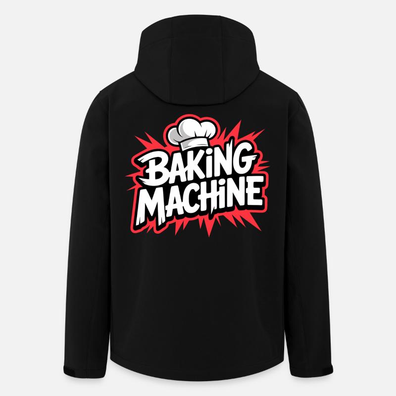 Plaisir à la machine à boulanger - Veste softshell homme en polyester recyclé Stanley/Stella - noir