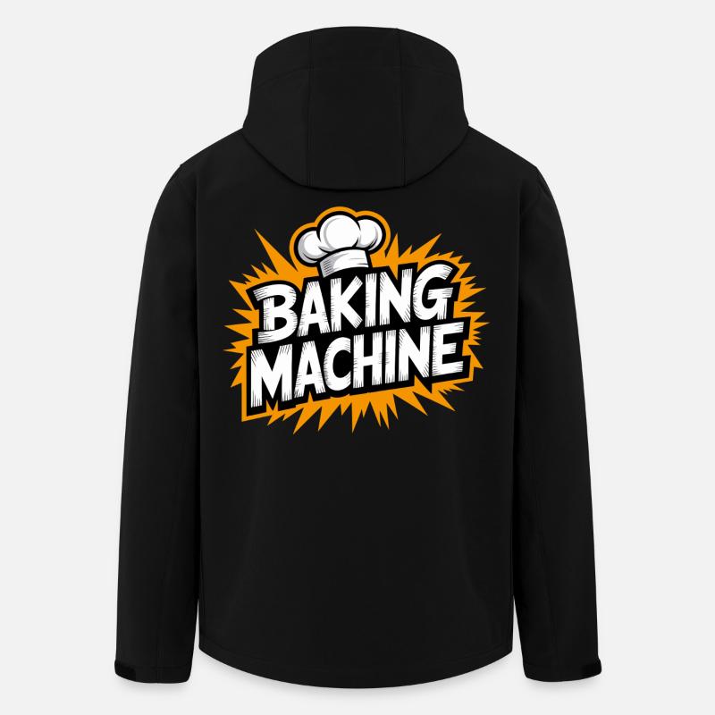 Baking Machine Fun - Recycelte Männer Softshell-Jacke von Stanley/Stella - Schwarz
