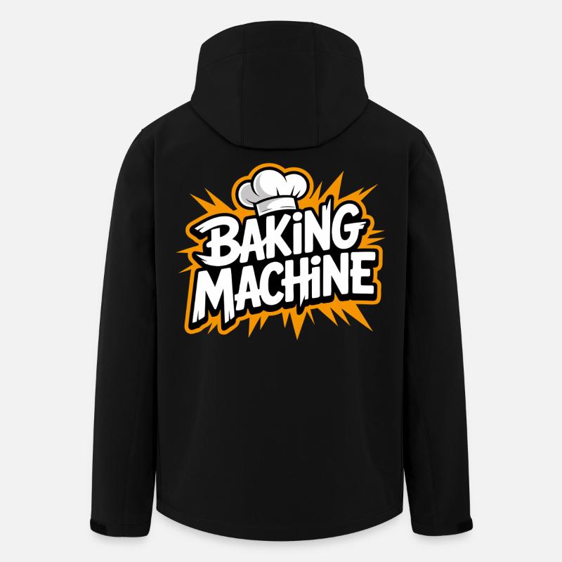 Baking Machine Fun - Men’s Recycled Softshell Jacket by Stanley/Stella - black