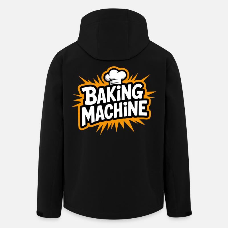Baking Machine Fun - Men’s Recycled Softshell Jacket by Stanley/Stella - black