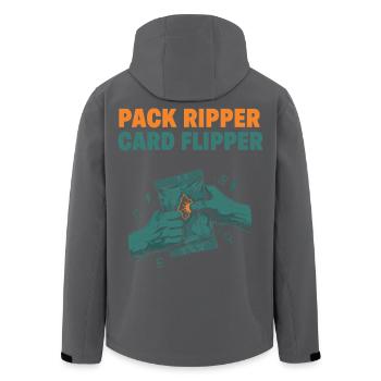 Pack Ripper Card Flipper Sammelkartensammler - Recycelte Männer Softshell-Jacke von Stanley/Stella - Schwarz - Hinten - AI Model Male 185 light (185cm)