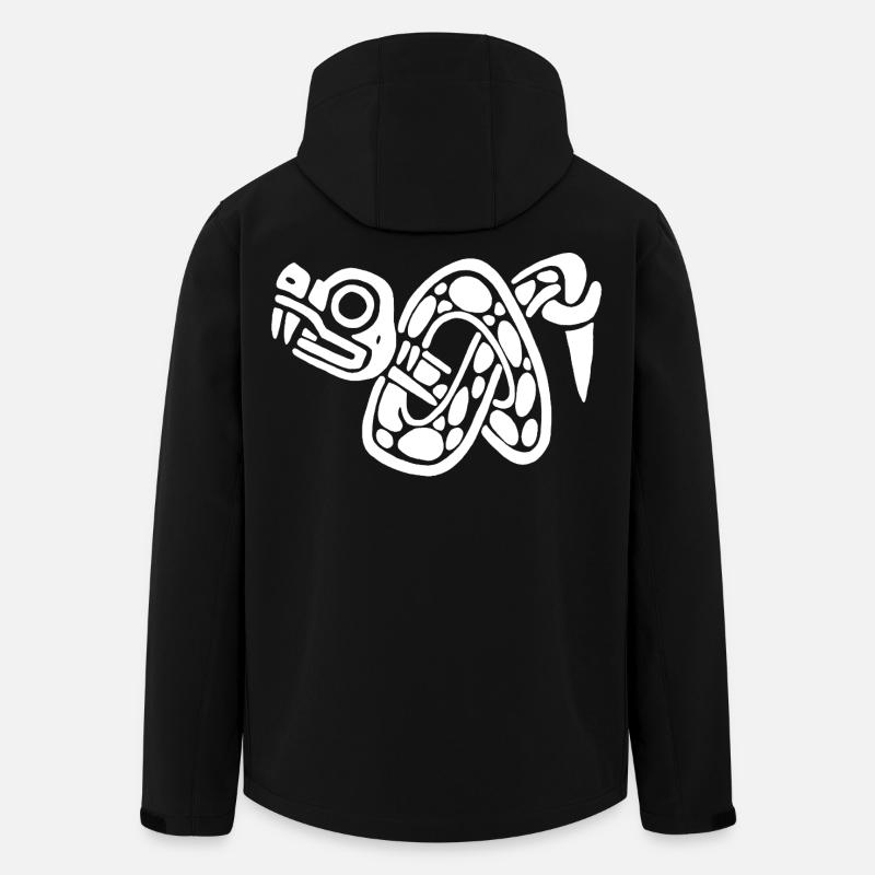 White snake knot - Men’s Recycled Softshell Jacket by Stanley/Stella - black