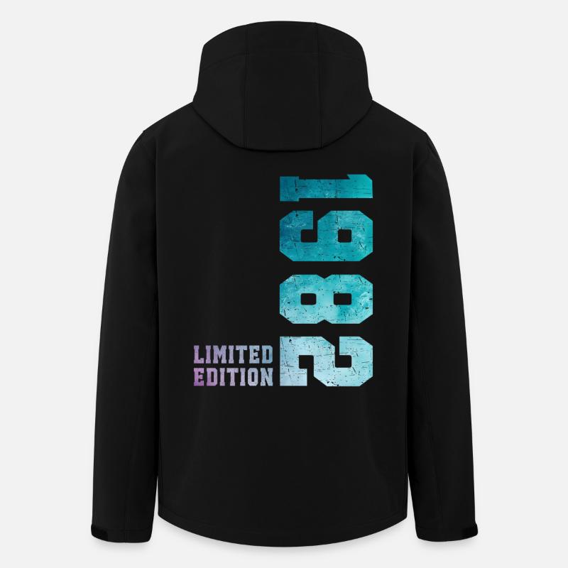 1982 Édition Limitée 44 ans anniversaire - Veste softshell homme en polyester recyclé Stanley/Stella - noir