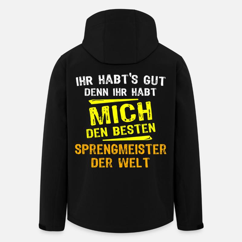 Sprengmeister Geschenk - Recycelte Männer Softshell-Jacke von Stanley/Stella - Schwarz