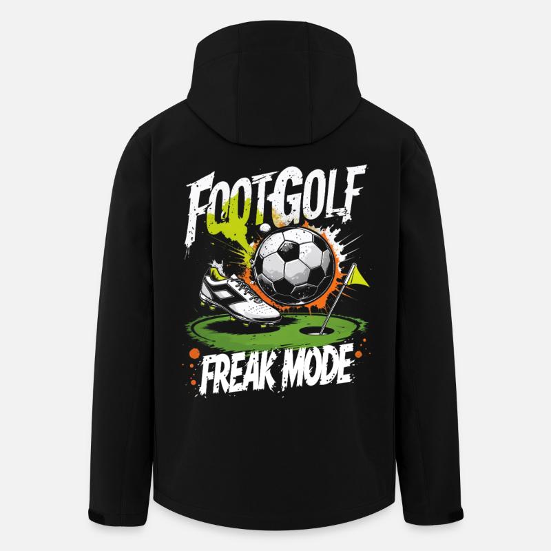 Footgolf Soccer Golf - Men’s Recycled Softshell Jacket by Stanley/Stella - black