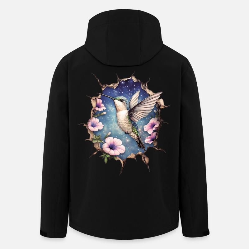 Kolibri - Recycelte Männer Softshell-Jacke von Stanley/Stella - Schwarz