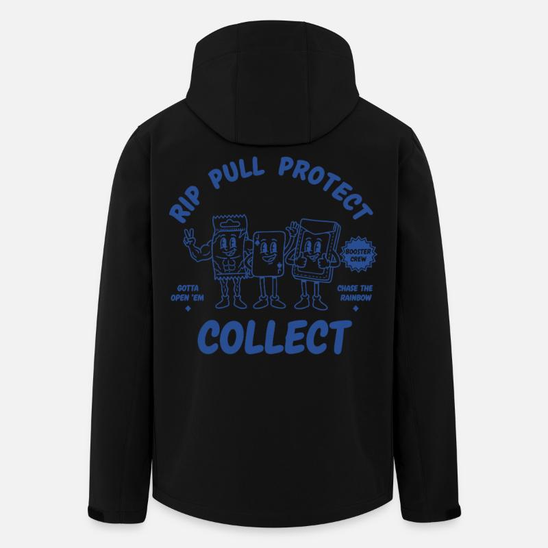 Rip zieh Protect Sammelkarten-Booster-Crew - Recycelte Männer Softshell-Jacke von Stanley/Stella - Schwarz