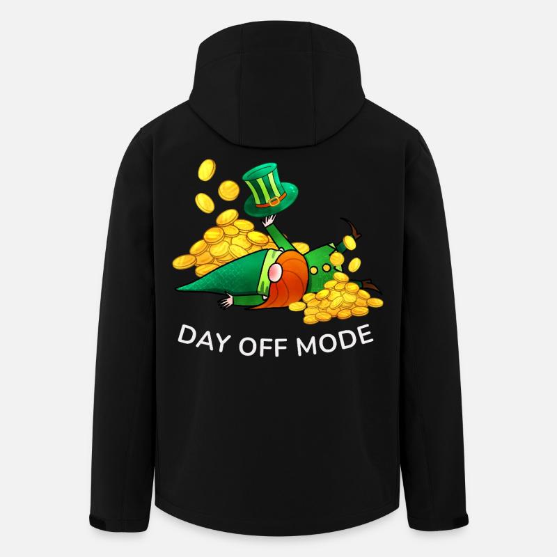 Tag freier Modus Leprechaun - Recycelte Männer Softshell-Jacke von Stanley/Stella - Schwarz