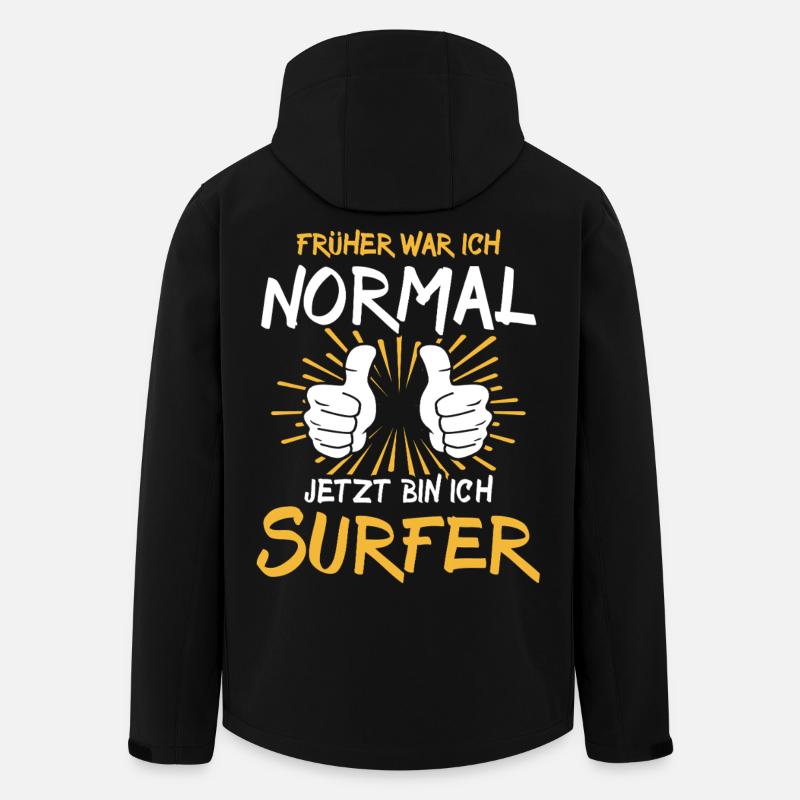 Dicton de surfeur - Veste softshell homme en polyester recyclé Stanley/Stella - noir