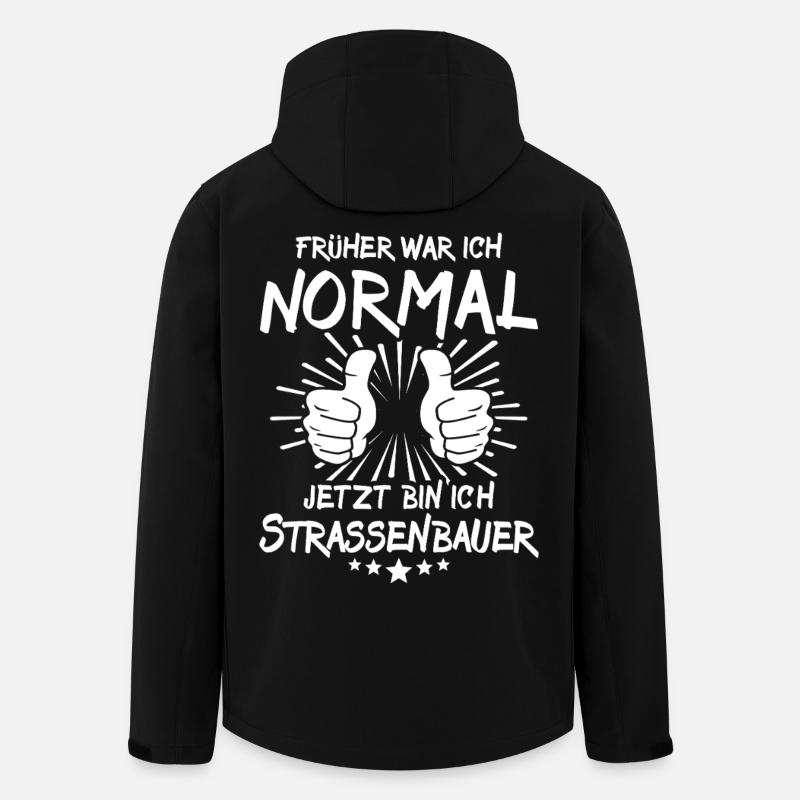 Strassenbauer - Recycelte Männer Softshell-Jacke von Stanley/Stella - Schwarz