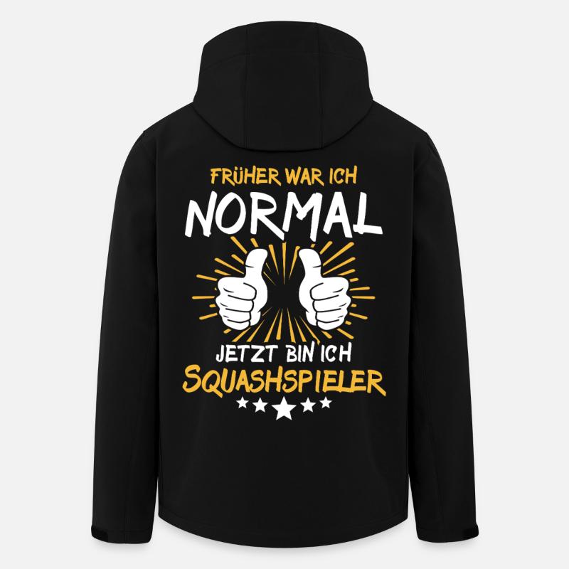 Squashspieler Spruch - Recycelte Männer Softshell-Jacke von Stanley/Stella - Schwarz