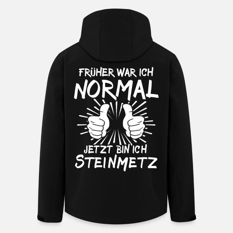 maçon - Veste softshell homme en polyester recyclé Stanley/Stella - noir