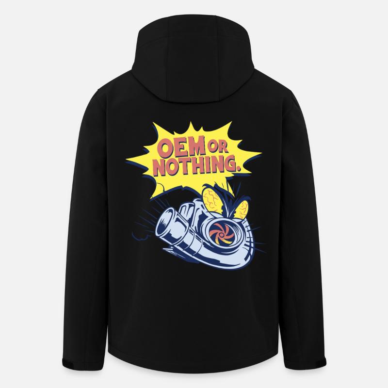 OEM de restauration automobile ou rien - Veste softshell homme en polyester recyclé Stanley/Stella - noir