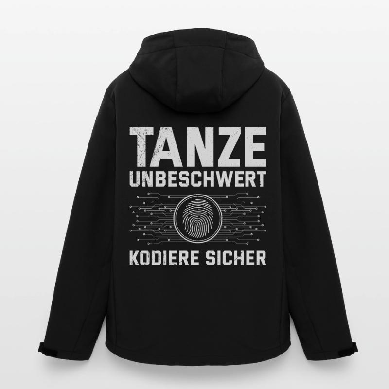 Science Coder TANZE UNBESCHWERT KODIERE SICHER Recycelte Männer Softshell-Jacke von Stanley/Stella