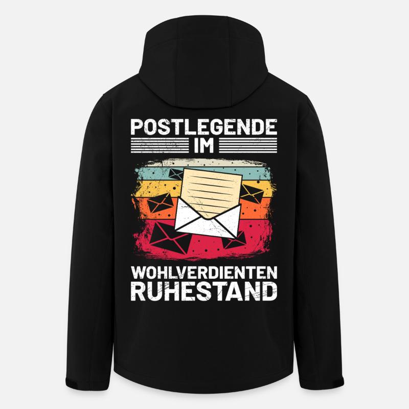 Postman POSTAL LEGEND IN WELL-DESERVED - Men’s Recycled Softshell Jacket by Stanley/Stella - black