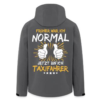 Taxifahrer Spruch - Recycelte Männer Softshell-Jacke von Stanley/Stella - Schwarz - Hinten - AI Model Male 185 light (185cm)