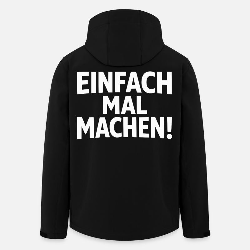 Fais-le simplement - Veste softshell homme en polyester recyclé Stanley/Stella - noir