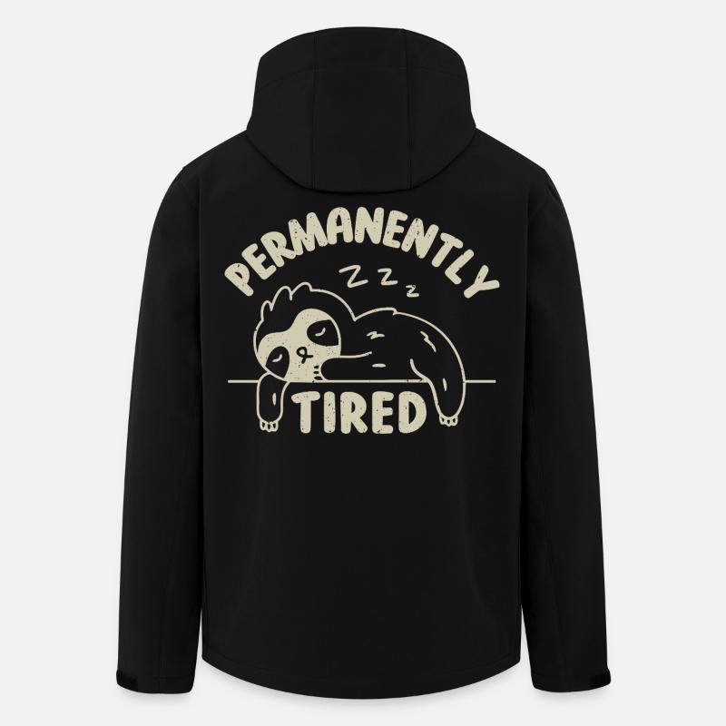 Dauerhaft müde - Recycelte Männer Softshell-Jacke von Stanley/Stella - Schwarz