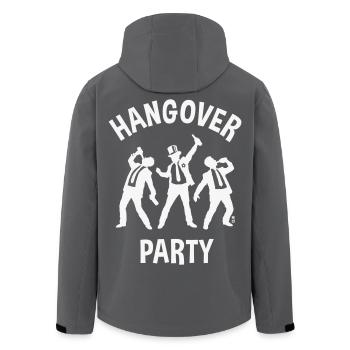 Hangover Party (JGA Junggesellenabschied Bier W) - Recycelte Männer Softshell-Jacke von Stanley/Stella - Schwarz - Hinten - AI Model Male 185 light (185cm)