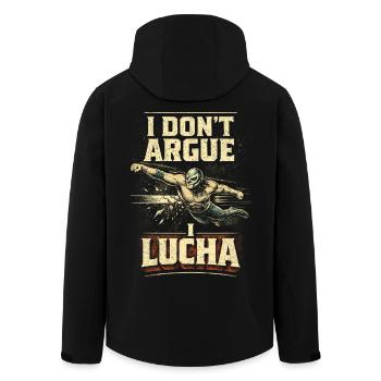 Lucha libre Luchador Je ne discute pas Je Lucha - Veste softshell homme en polyester recyclé Stanley/Stella - noir - Dos - AI Model Male 185 light (185cm)
