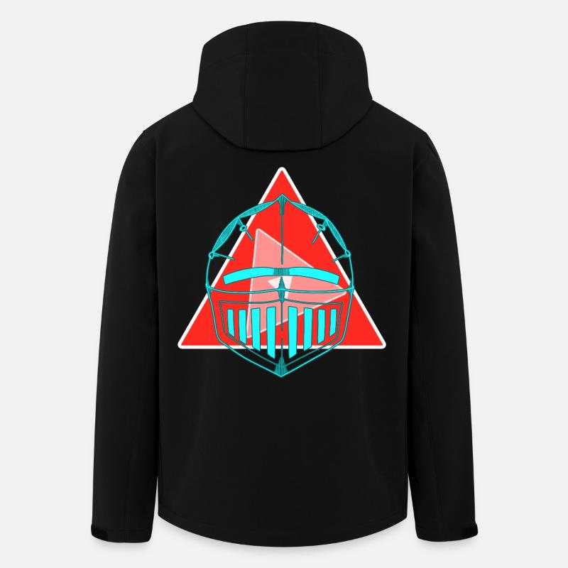 Neon Helmet - Men’s Recycled Softshell Jacket by Stanley/Stella - black