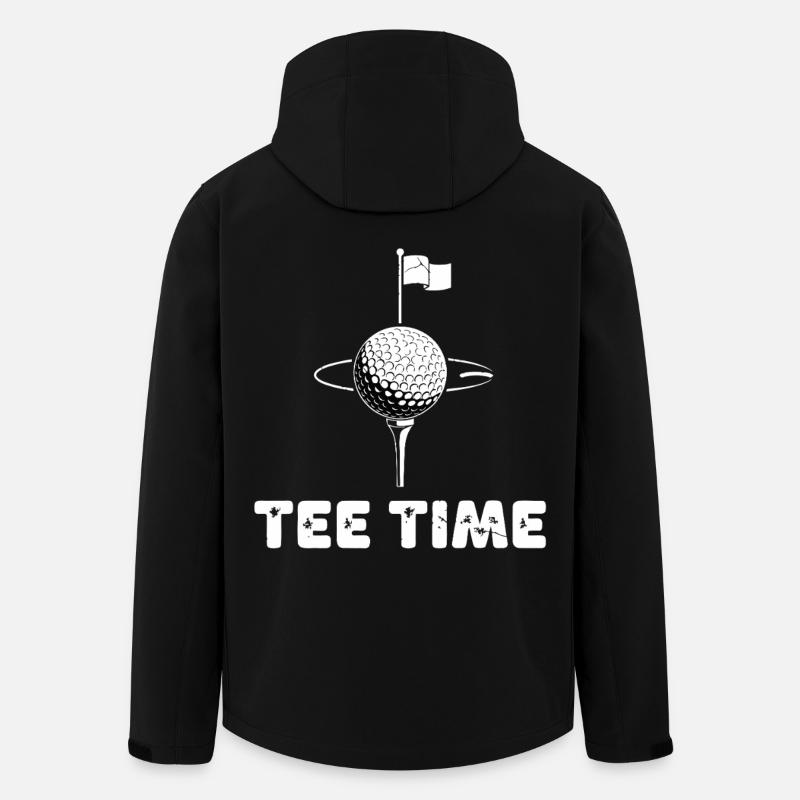 Golfin avausaika - Miesten softshell-takki kierrätetystä polyesteristä Stanley/Stellalta - musta