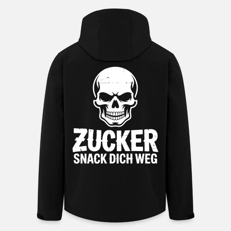 Sugar Skull Snack You Away - Men’s Recycled Softshell Jacket by Stanley/Stella - black