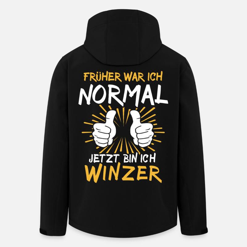 Winzer Spruch - Men’s Recycled Softshell Jacket by Stanley/Stella - black