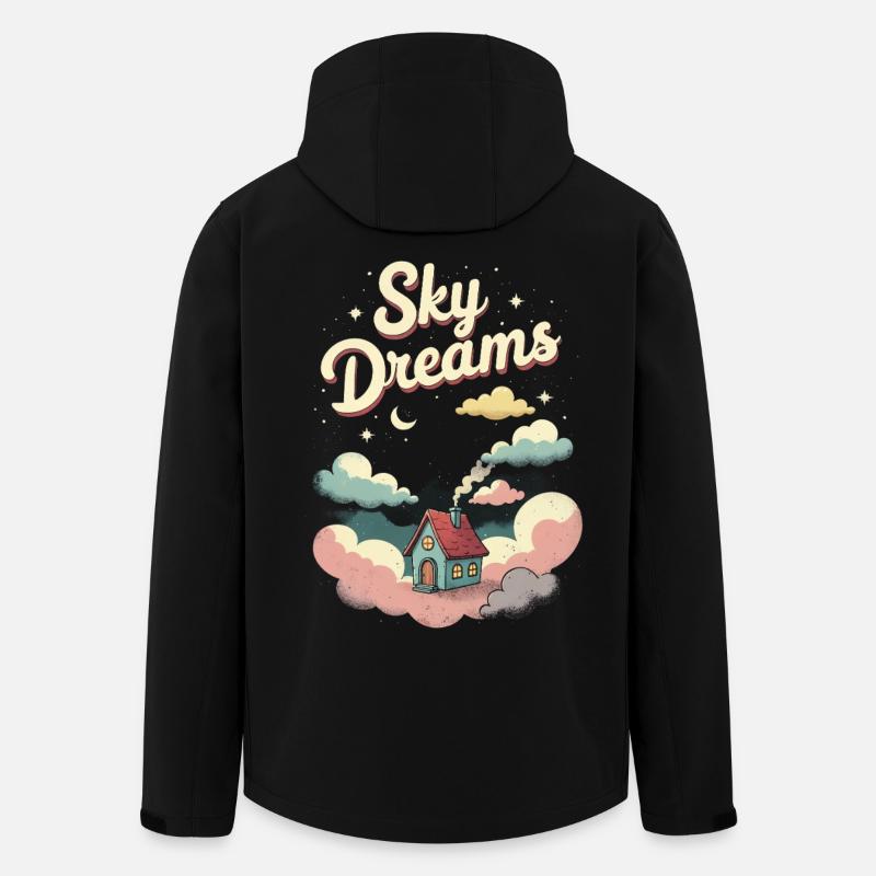 Tiny House - Men’s Recycled Softshell Jacket by Stanley/Stella - black