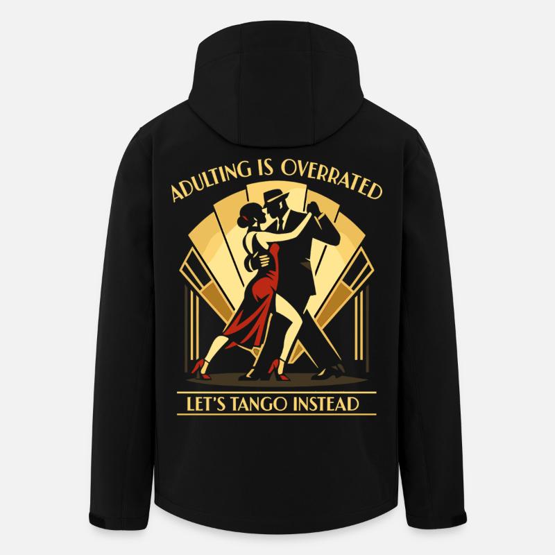 Tango Argentino Standardtanz Geschenk - Recycelte Männer Softshell-Jacke von Stanley/Stella - Schwarz