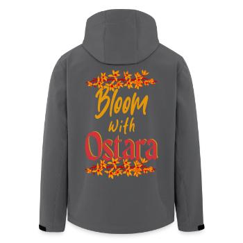 Bloom With Ostara Happy Easter Spring Equinox - Men’s Recycled Softshell Jacket by Stanley/Stella - black - Back - AI Model Male 185 light (185cm)