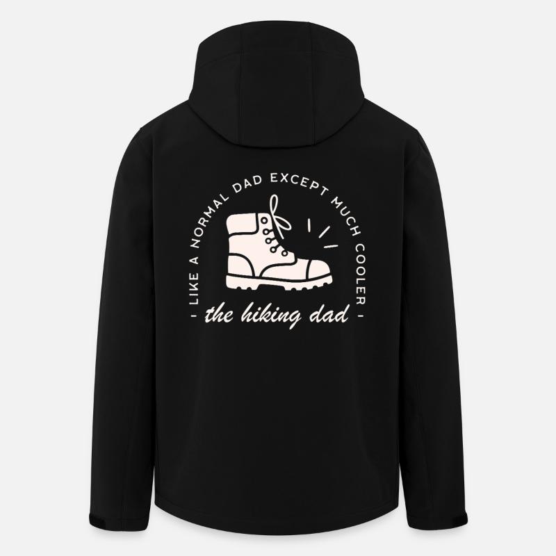 Hiker dad funny hiking father - Men’s Recycled Softshell Jacket by Stanley/Stella - black