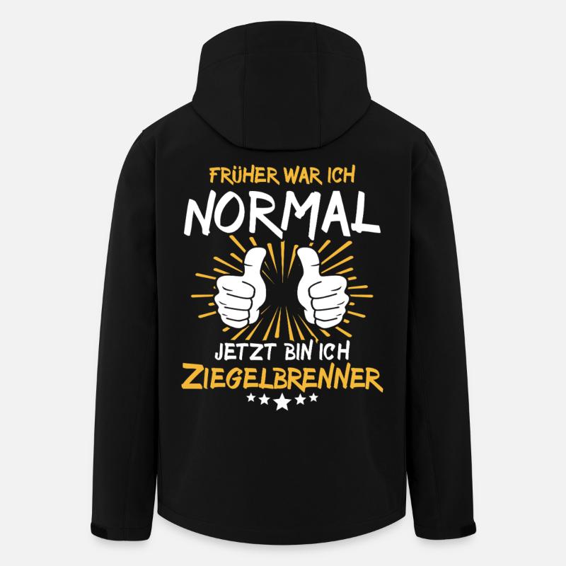 Brick Burner Saying - Men’s Recycled Softshell Jacket by Stanley/Stella - black