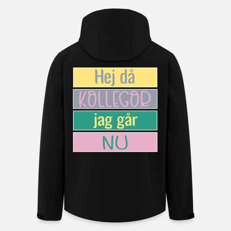 Goodbye colleagues - Goodbye - Men’s Recycled Softshell Jacket by Stanley/Stella - black