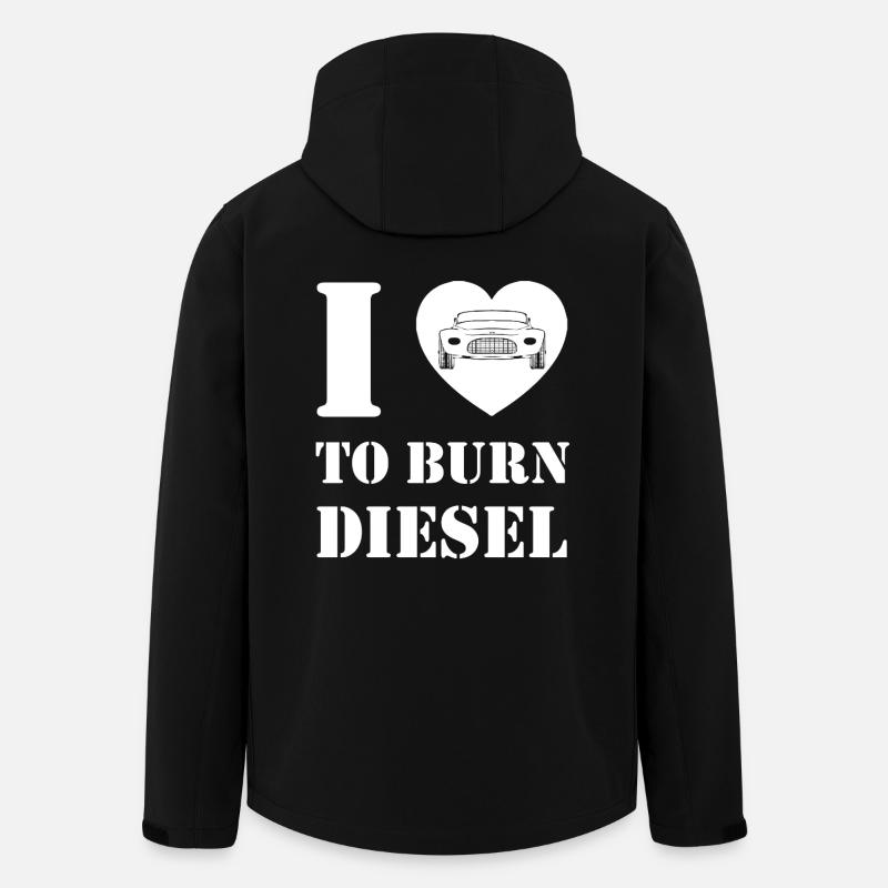 I love diesel combustion - Men’s Recycled Softshell Jacket by Stanley/Stella - black