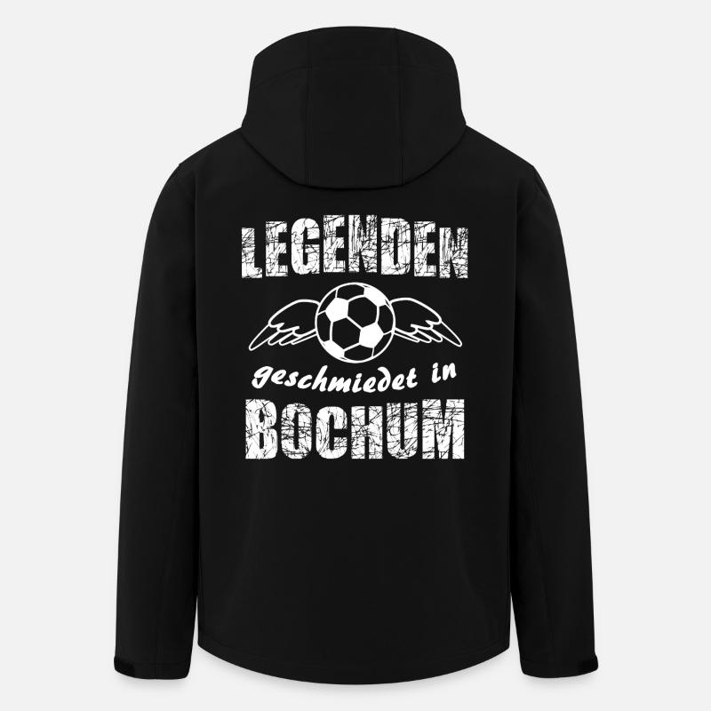 Légendes forgées à Bochum - Veste softshell homme en polyester recyclé Stanley/Stella - noir
