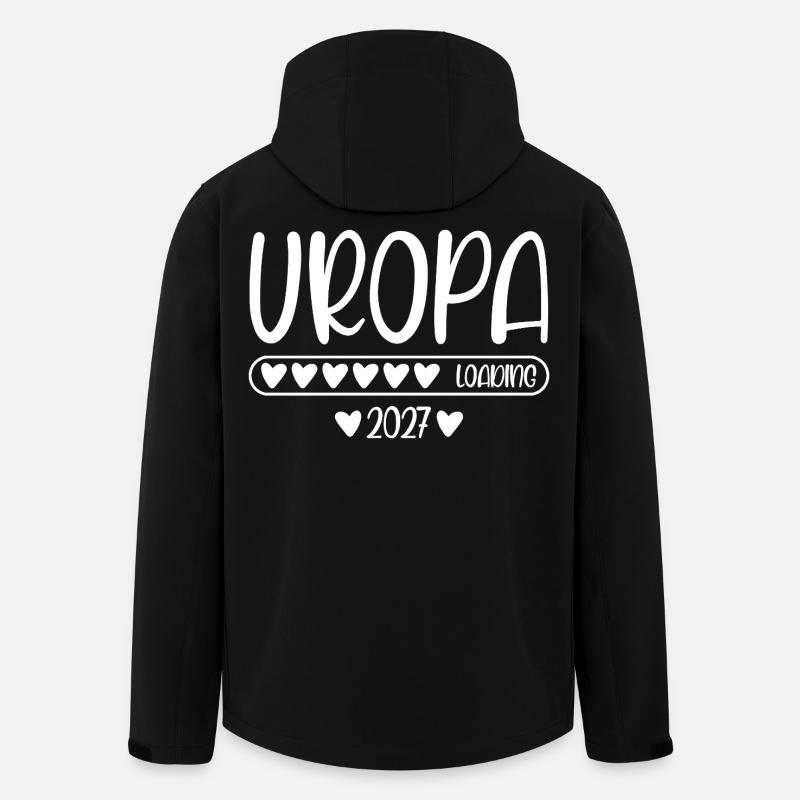 Uropa 2027 loading - Recycelte Männer Softshell-Jacke von Stanley/Stella - Schwarz