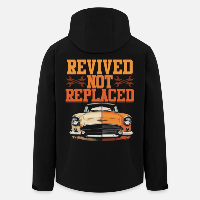 Auto Restauration Revived Not Replaced - Men’s Recycled Softshell Jacket by Stanley/Stella - black