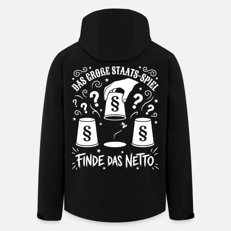 The Great State Game - Men’s Recycled Softshell Jacket by Stanley/Stella - black