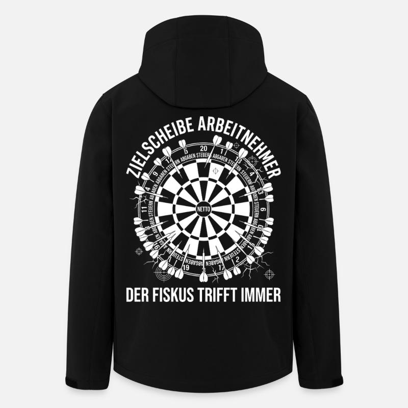 Target Employee Dartboard The Treasury - Men’s Recycled Softshell Jacket by Stanley/Stella - black