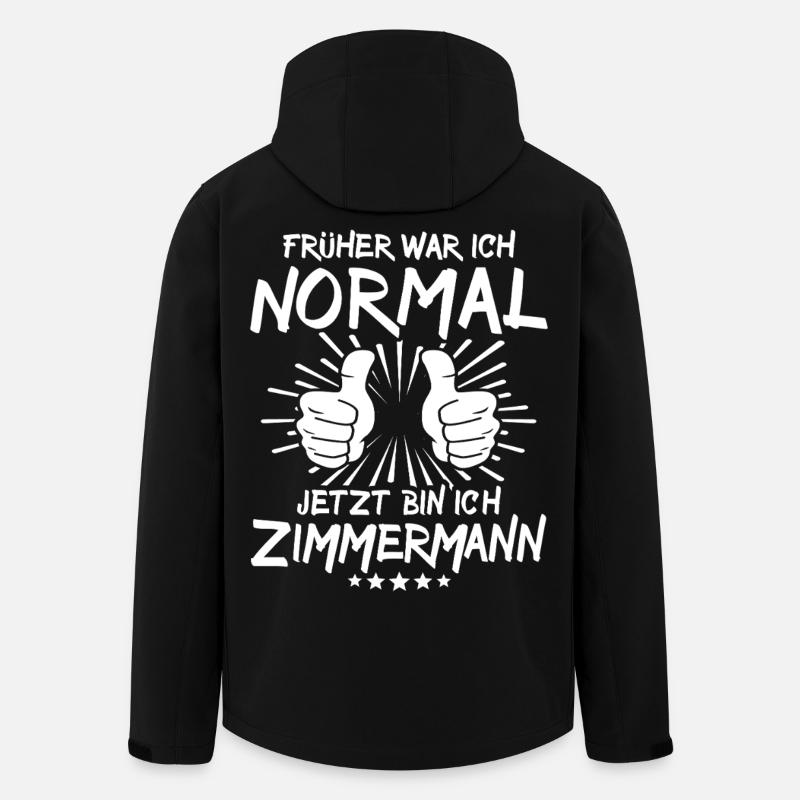 Zimmermann - Recycelte Männer Softshell-Jacke von Stanley/Stella - Schwarz