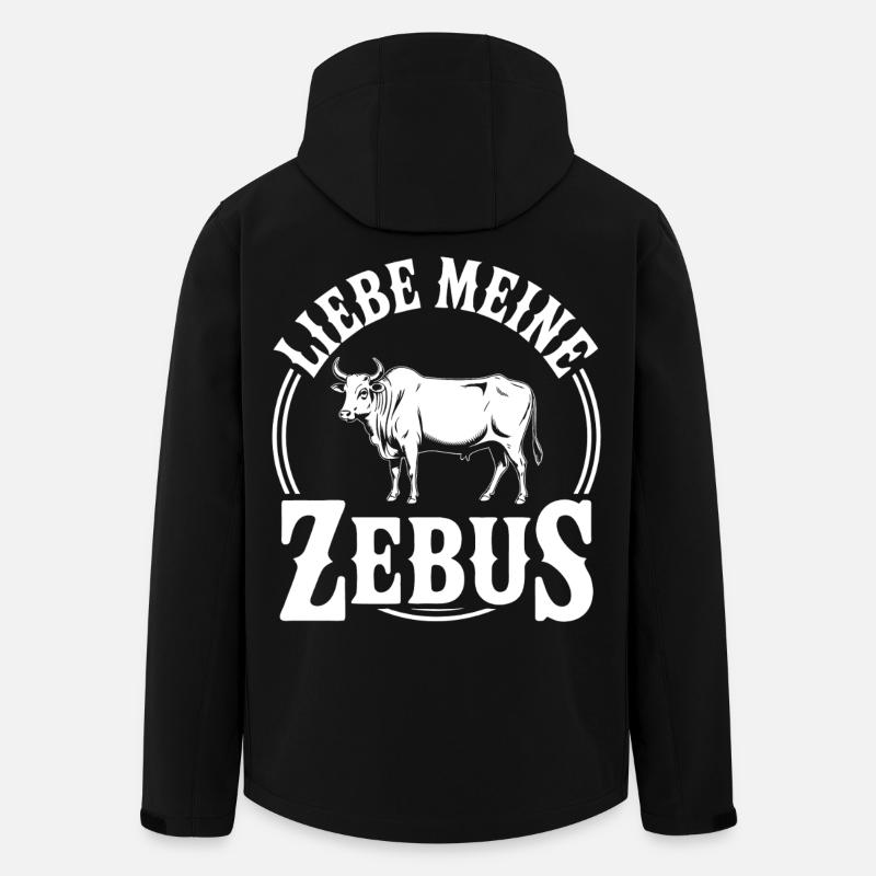 Zebu Logo - Recycelte Männer Softshell-Jacke von Stanley/Stella - Schwarz
