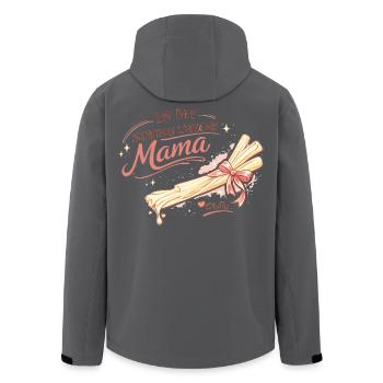 In My String Cheese Mama Era – Lustiges Mama-Shirt - Recycelte Männer Softshell-Jacke von Stanley/Stella - Schwarz - Hinten - AI Model Male 185 light (185cm)