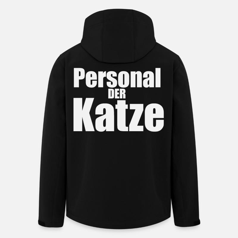 Personal-der-katze - Recycelte Männer Softshell-Jacke von Stanley/Stella - Schwarz