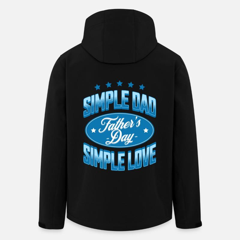 Einfaches Vatertags-Grafik-T-Shirt - Recycelte Männer Softshell-Jacke von Stanley/Stella - Schwarz