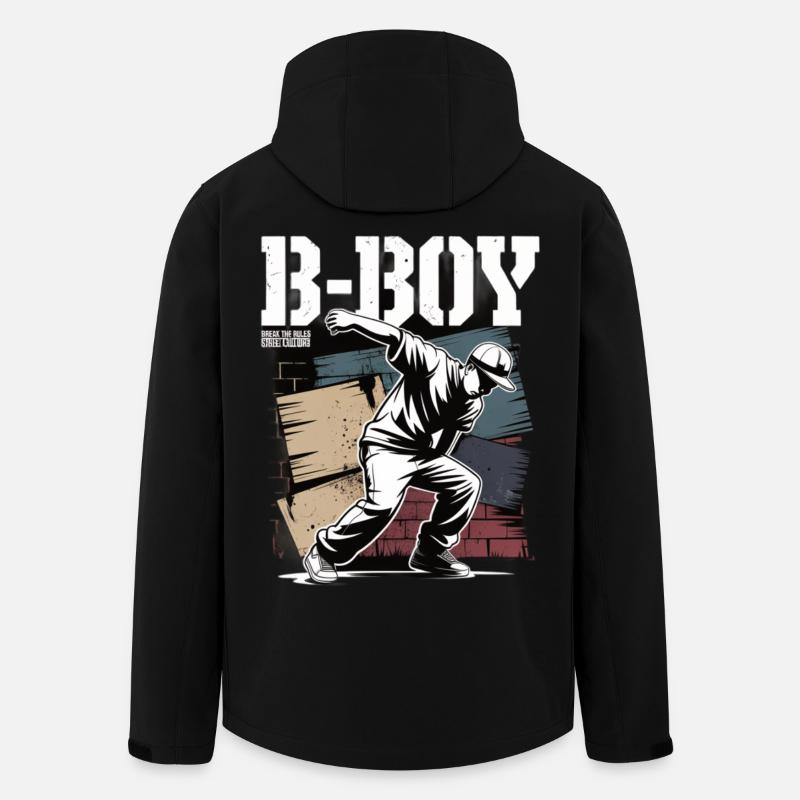 B-Boy Breakdance Streetstyle Breakdancer - Recycelte Männer Softshell-Jacke von Stanley/Stella - Schwarz
