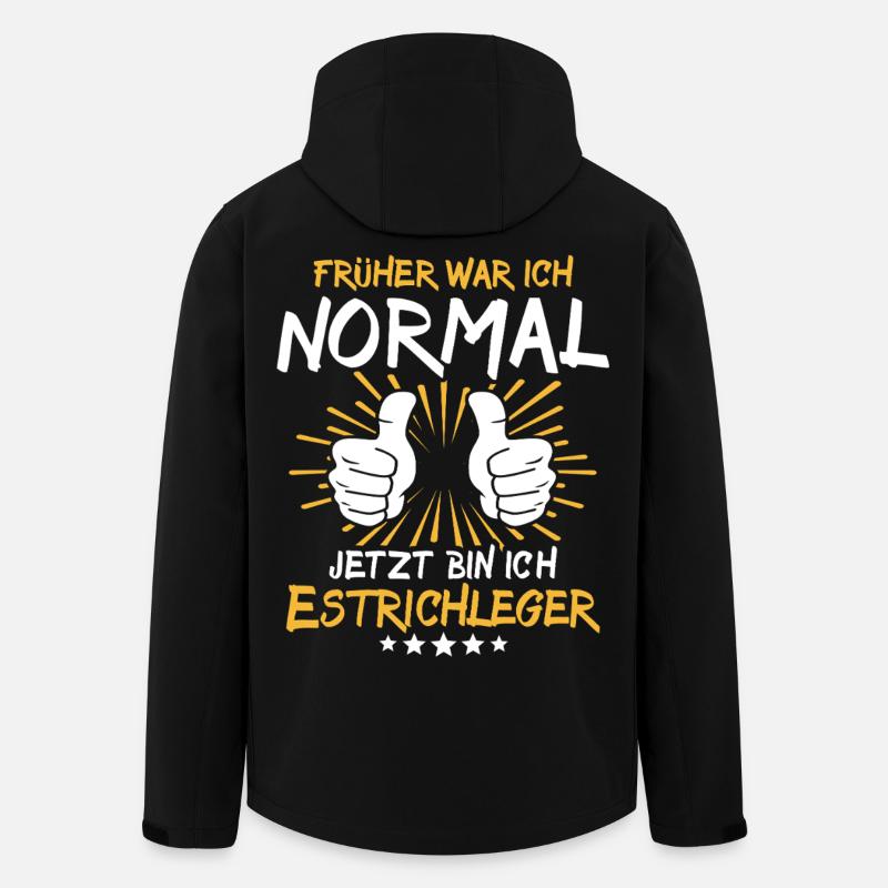 Estrichleger Spruch - Recycelte Männer Softshell-Jacke von Stanley/Stella - Schwarz